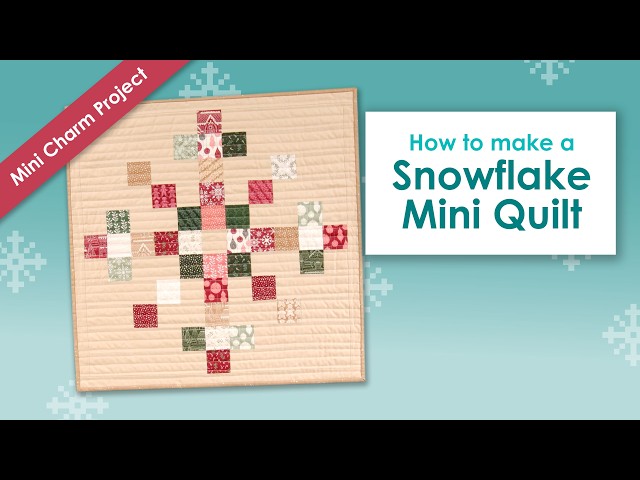 How to make a patchwork Snowflake ❄️ Great for wall hangings, cushions, quilts & festive table mats