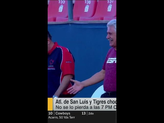 ¡TUCA FERRETTI se reencuentra con GIGNAC previo al partido entre ATLÉTICO DE SAN LUIS vs TIGRES!
