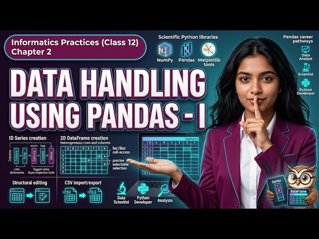 DATA HANDLING USING PANDAS - I | The Engineer Owl