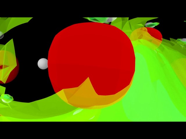 A 360° movie by NOMAD: An Exciton in Lithium Fluoride - Where is the electron?