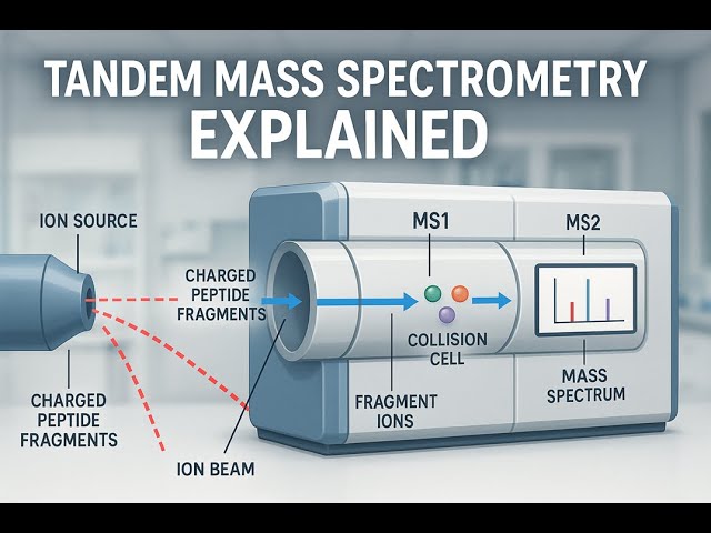 Tandem Mass Spectrometry (MS/MS) | Analytical Technique Animation for CSIR NET & Life Science Exams