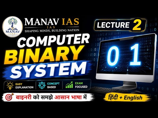 💻 Computer Binary System Explained | Lecture 2 | Complete Basics in Hindi + English | Computer 