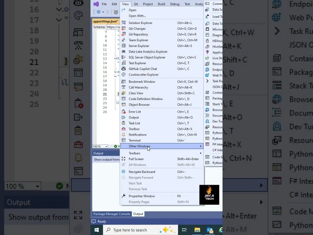 How to Open Package Manager Console in Visual Studio | ASP.NET Core Tutorial