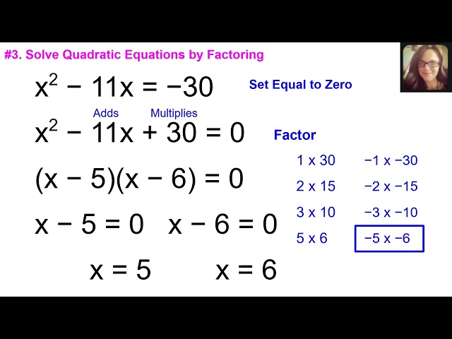 How to Solve Quadratic Equations by Factoring | Step-by-Step Practice