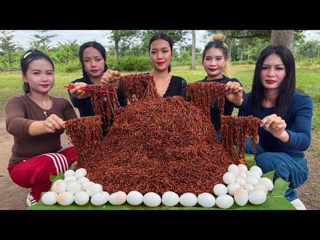 Amazing cooking spicy Noodle with eggs recipe | Amazing video