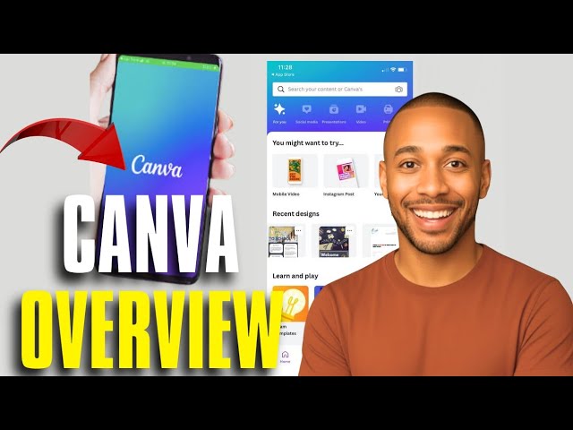 Overview of Canva on a Smartphone