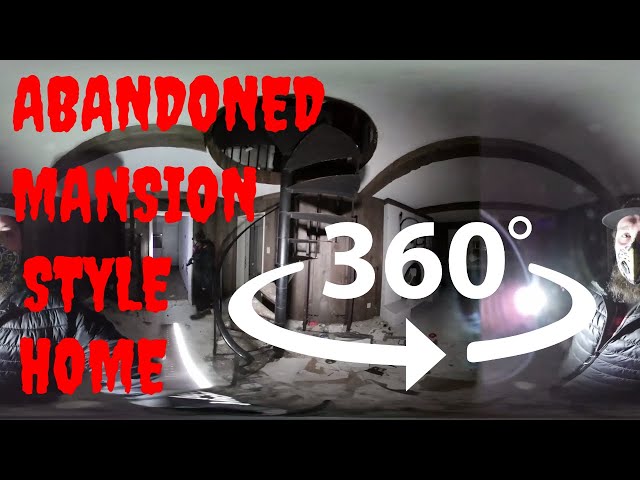 360 Interactive Exploration: Abandoned mansion style house!