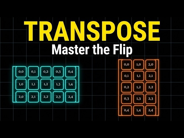 Why the Matrix Transpose is More Than Just Flipping Rows and Columns