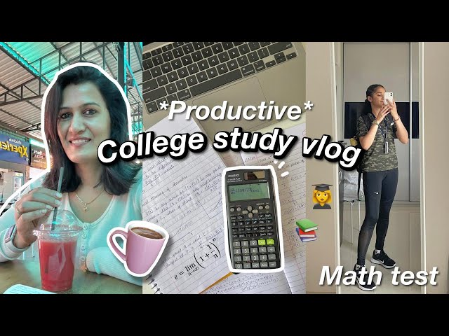 COLLEGE STUDY VLOG☕️ (1st Year BTech)