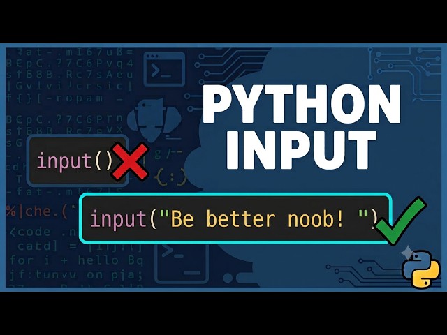 input("Be better noob! ")
