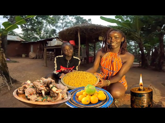 Moon Light Outdoor Cooking Village Style Macaroni  With my Family| Village Life 