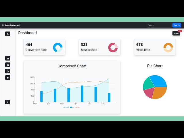 Build a Dashboard Website with React JS, Bootstrap 5 & Recharts | Step-by-Step Tutorial (2025)