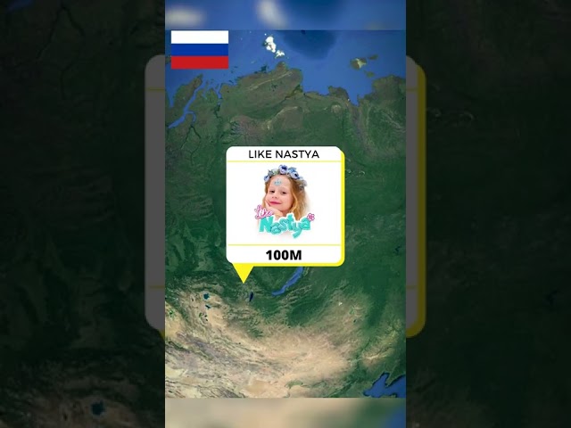 Most subscribed invidual Youtubers from each country PART  1 #shorts #youtuber #subscribe