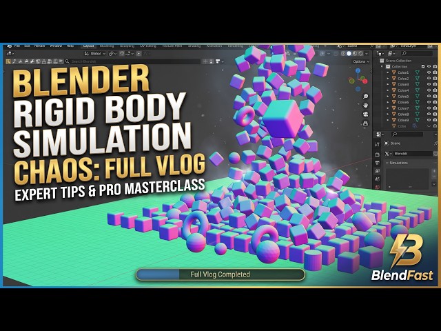 The FASTEST Way to Make Objects Fall in Blender