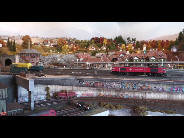 Model railway layouts with graffiti/Dortmund/Tafelspitz