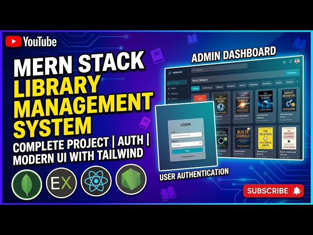 Library Management System | MERN Stack Project | Express, Nodejs, React & MonogDb | Auth + Modern UI