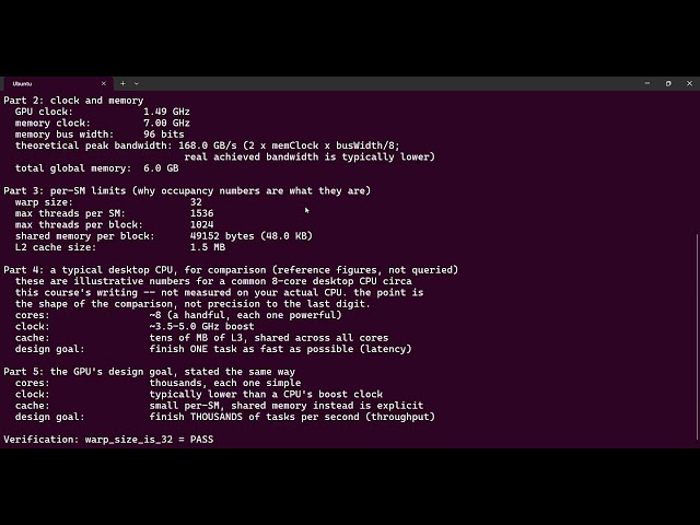 Lesson 3.1: CPU vs GPU Architecture Explained | Query Your GPU Specs Instead of Guessing