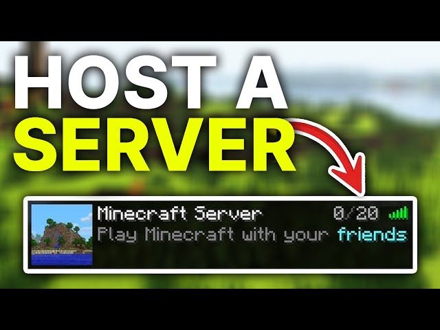 How to Make A Minecraft Server (Full Guide)