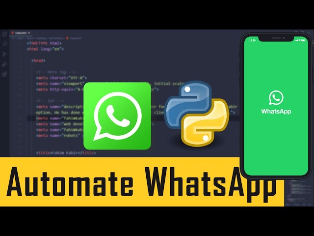Python Projects || Automate WhatsApp message 🔥 || Learn Python