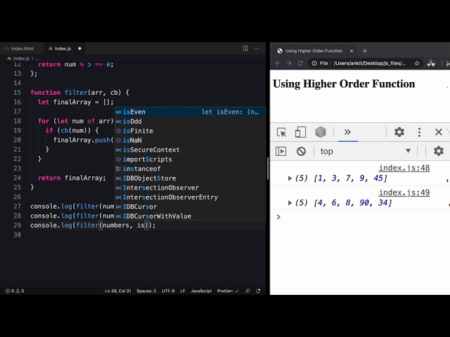 Using Higher Order Function in JavaScript Array for Beginners