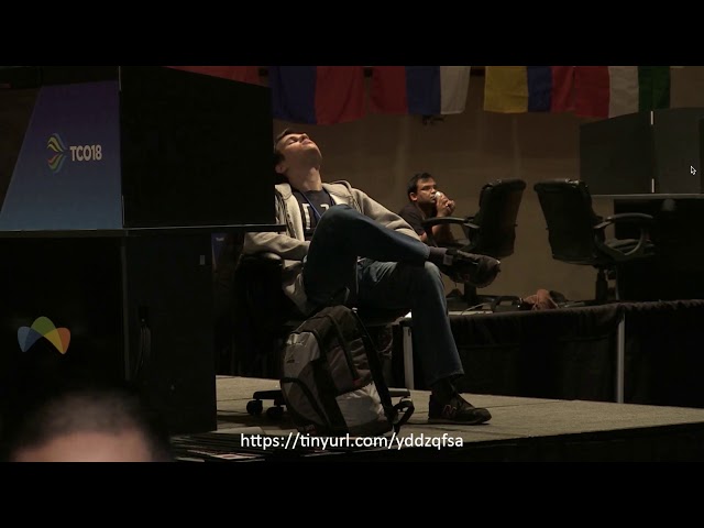 Tourist Disappointed After getting 3rd Place in TCO18 Algorithm Finals