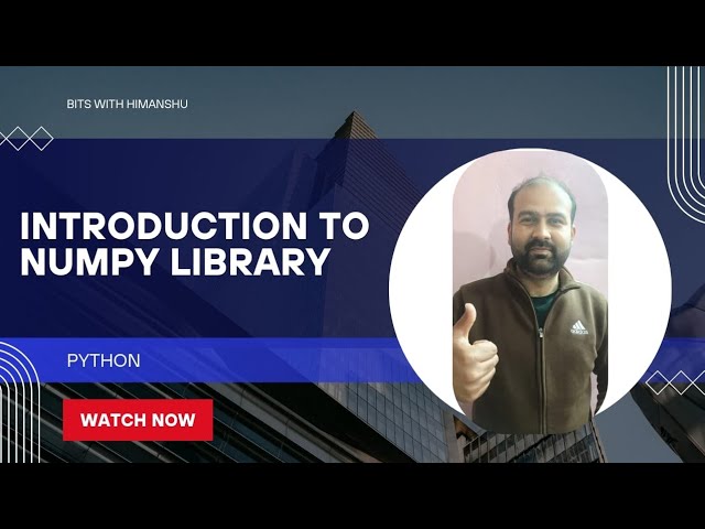Python|Class11|Introduction to numpy library #computerscience #kaushalacademy #numpy #numpytutorial 