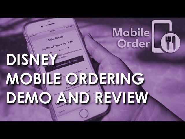 How to use Disneyland's Mobile Ordering App - Review and Demo