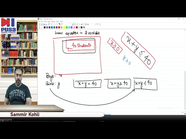 Lecture 1 of Linear Programming  By Sameer Kohli Sir.