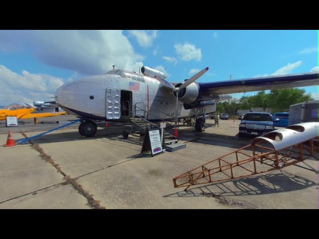 1948 Fairchild C-82A Flying Boxcar Tour at Hagerstown Aviation Museum 3D 180 VR