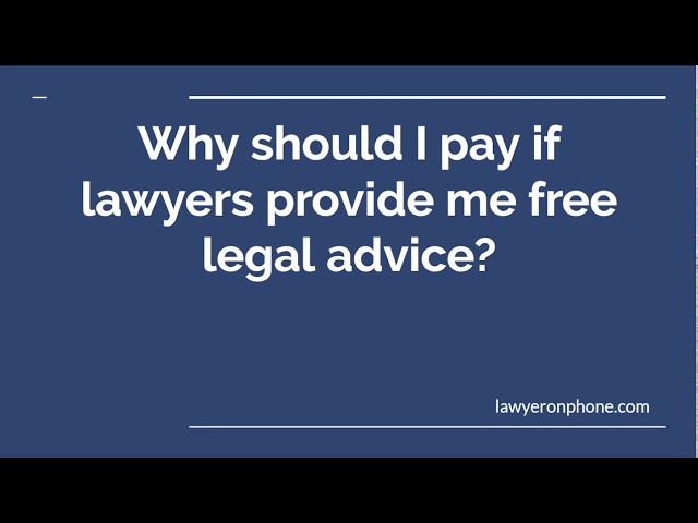 want free legal advice? then don't miss this video... listen carefully from lawyeronphone.com