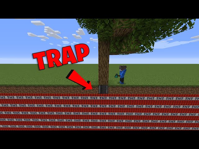 5 traps to prank friends in minecraft #minecraft #redstone