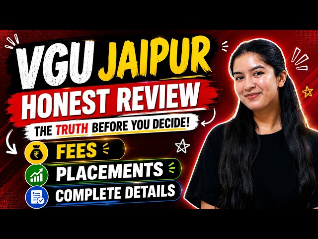 Rajasthan's First Google AI University 😳 VGU Jaipur Review | Placements, Courses & AI Campus