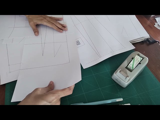 connecting A4 size digital sewing pattern 2 ​#digitalpattern #pdfsewingpattern #patternmaking