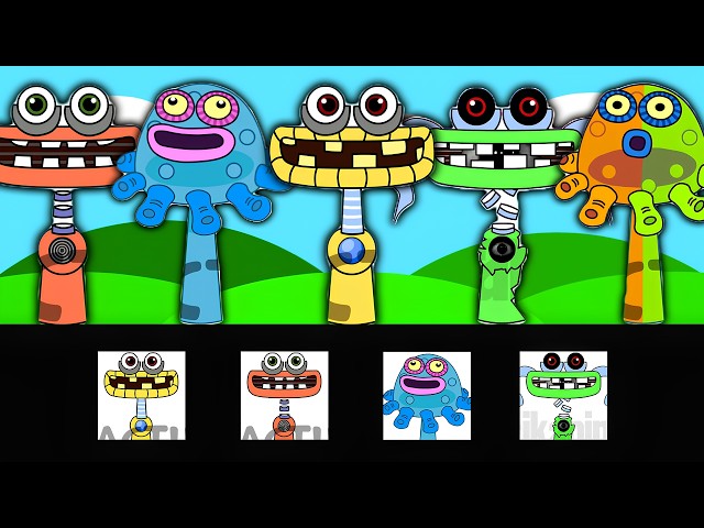 Incredibox Sprunki OC All Wubbox (from My Singing Monsters) Phase 1 to Phase 3
