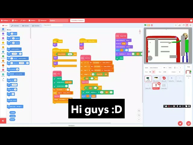 Baldi Basics + in Scratch! Devlog 1