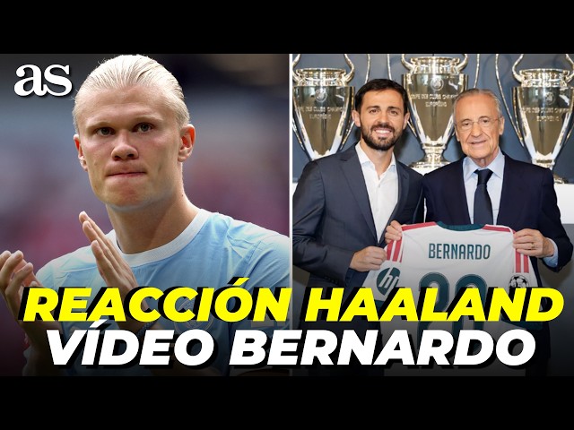 HAALAND vacila a BERNARDO SILVA tras su presentación con el REAL MADRID