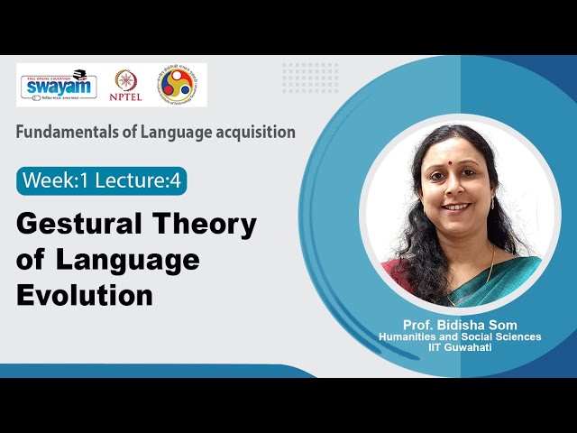 Lec 4: Gestural theory of language evolution