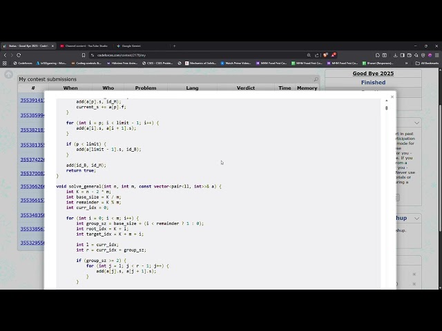 Finally Solved Problem D! (Good Bye 2025) 🤯