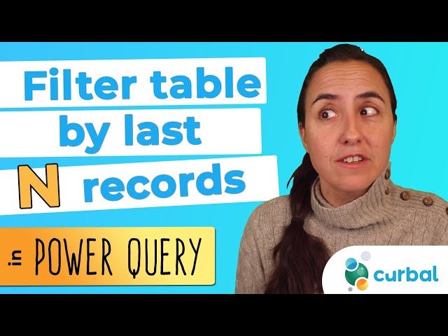 Filter a table to the last N records in Power Query