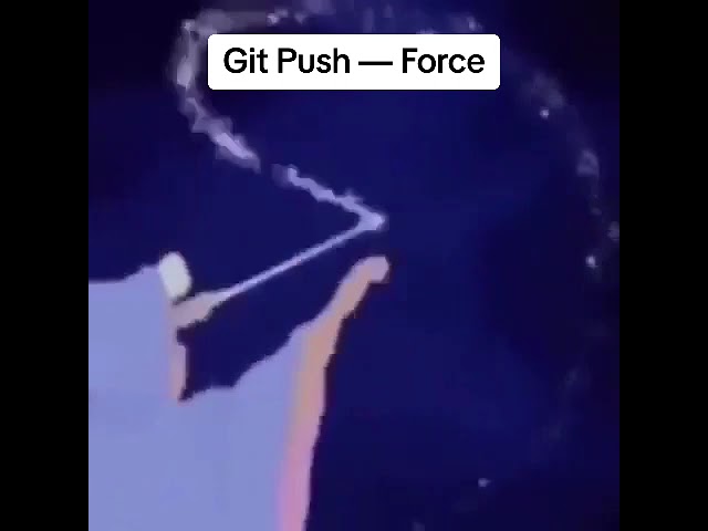 Git Push -- Force #codingmeme #programmerhumor #programmerlife #softwaredevelopment #memes