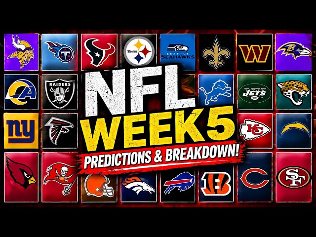 NFL Week 5 Predictions & Breakdown | Every Game Picked + Upsets You Need to Know!