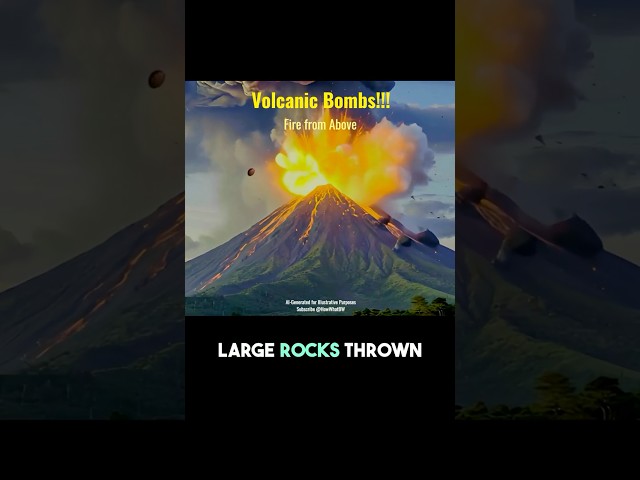 Volcanic Bombs!!! #VolcanoFacts #VolcanoEruption