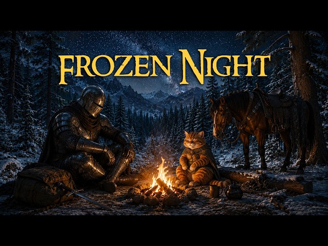 Celtic Music for chill and Relaxation | A Campfire in the Snow