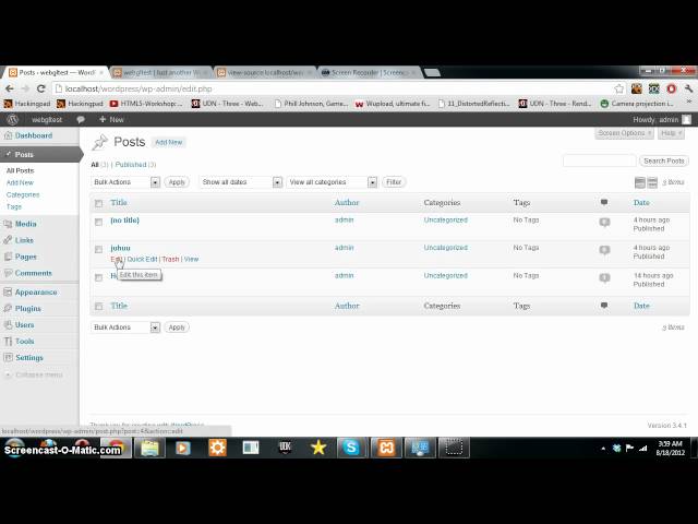 Threejs as a Wordpress plugin (early test)