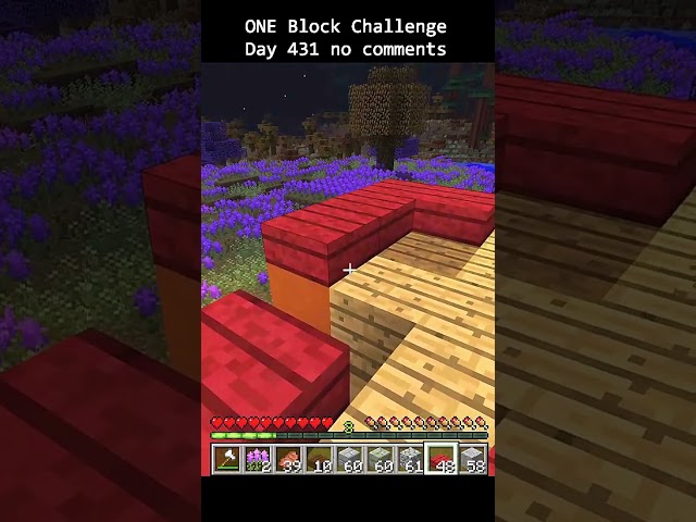 Day 431 Minecraft build challenge - ONE BLOCKS HOUSE BUILD in Minecraft 1.7