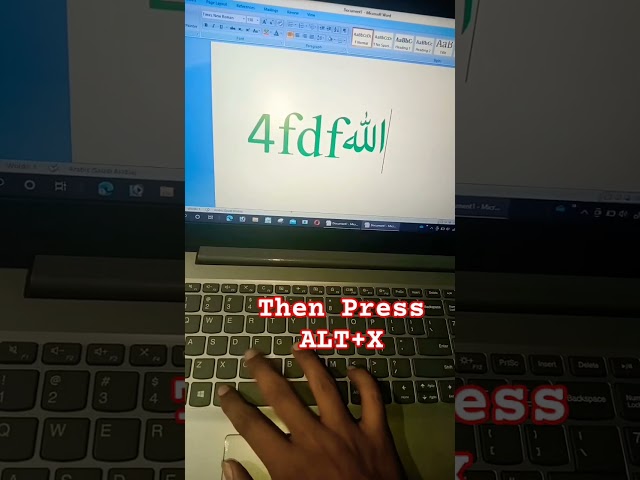 Magical Trick In Computer Urdu name 😱#msoffice #shorts #viral #youtubeshorts 😱