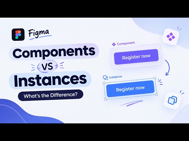 Figma Components vs Instances Explained | What's the Difference?