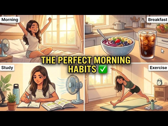 7 Simple MORNING HABITS For A Healthy Lifestyle (Students Must Do Them)