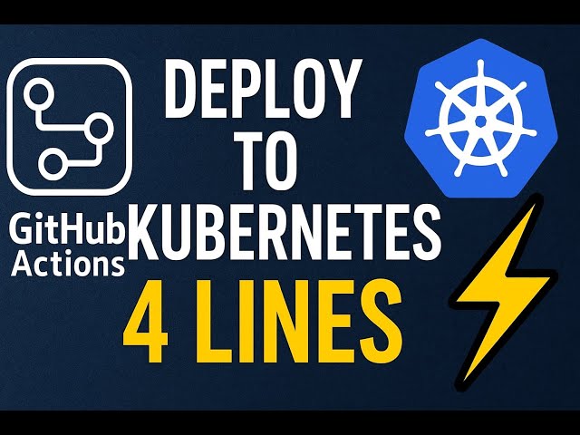 GitHub Actions + Kubernetes = 4 Lines Magic! 💥 No Plugins Needed
