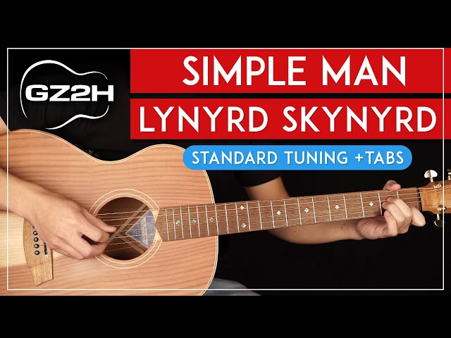Simple Man Guitar Tutorial Lynyrd Skynyrd Guitar Lesson |Standard Tuning + Solo + TAB|